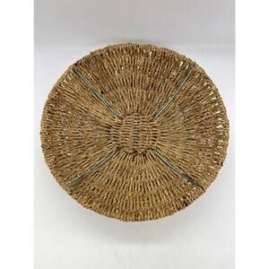 Woven 12” Wide Basket with Wire